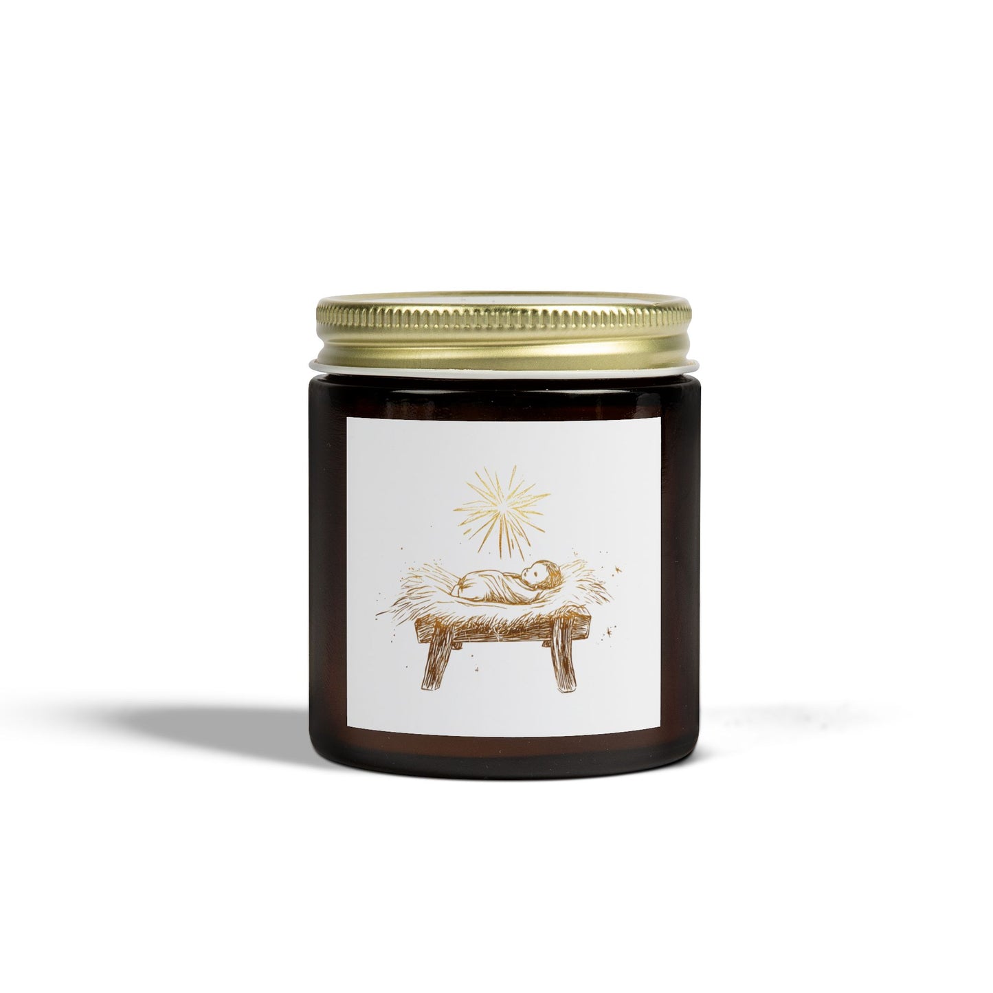 Baby Jesus Scented Candle, Coconut Apricot Wax (4oz, 9oz)