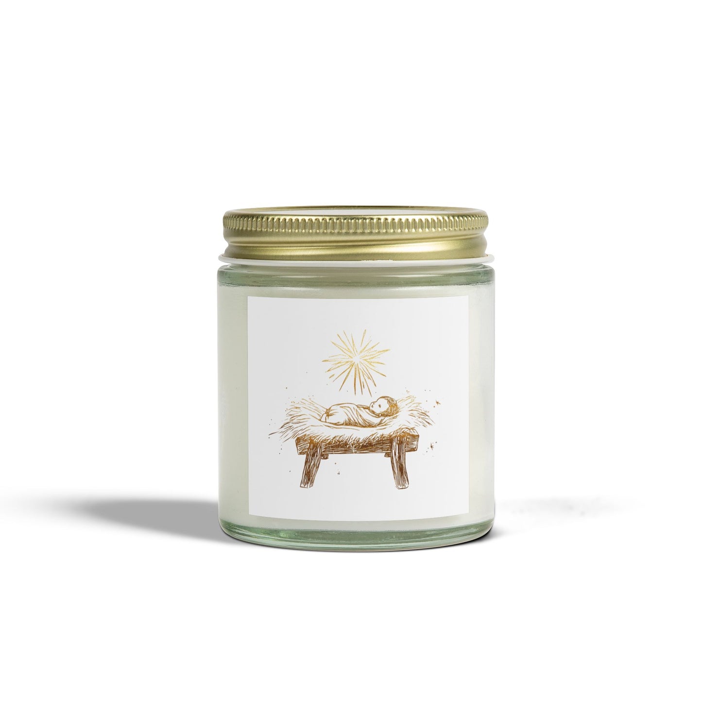 Baby Jesus Scented Candle, Coconut Apricot Wax (4oz, 9oz)