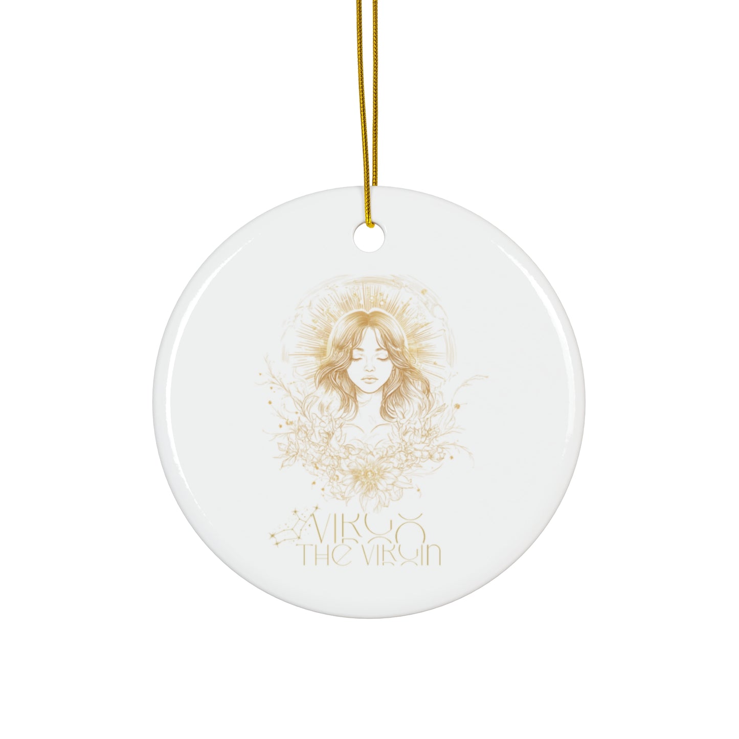 Virgo the virgin - Ceramic Ornament, circle or snowflake