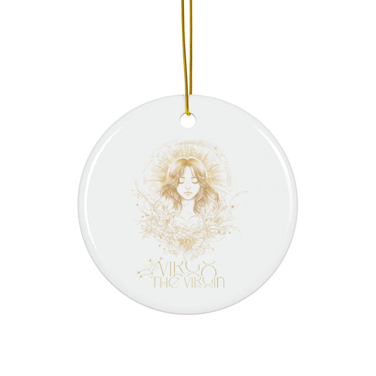 Virgo the virgin - Ceramic Ornament, circle or snowflake