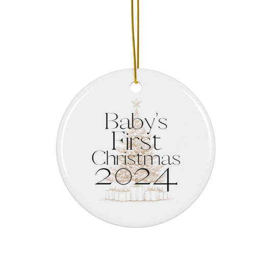 Baby's First Christmas Ceramic Ornament