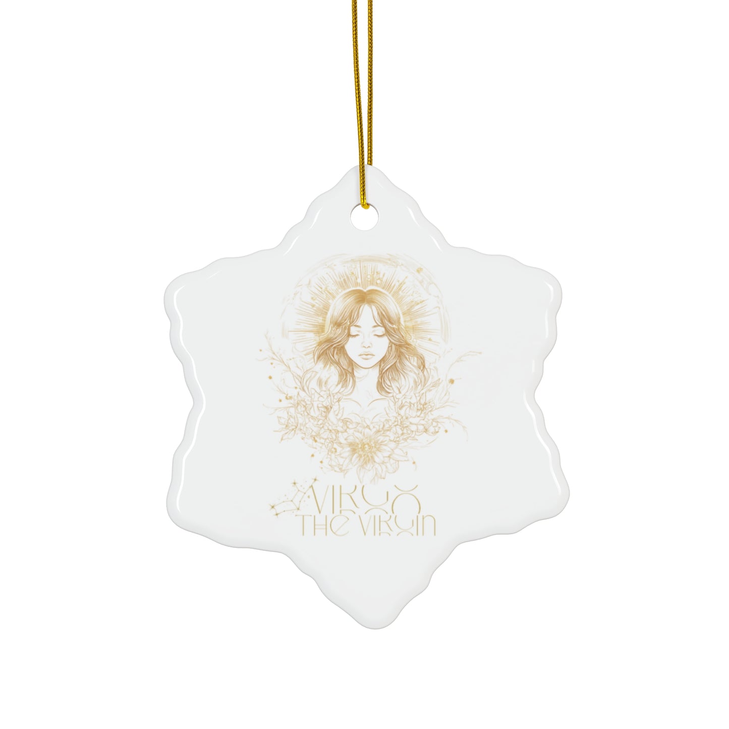 Virgo the virgin - Ceramic Ornament, circle or snowflake